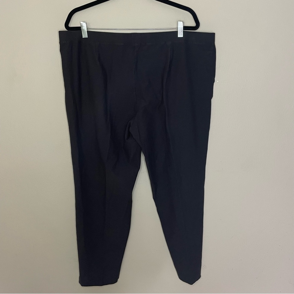 Eileen Fisher Woman Dark Grey Elastic Waist Pull On Dress Pants Women’s Size 2x